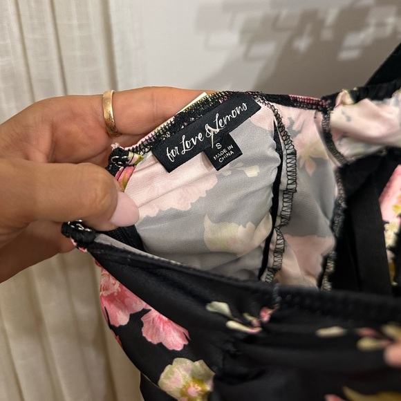 For Love & Lemon Melrose Black Floral Dress - Picture 10 of 13